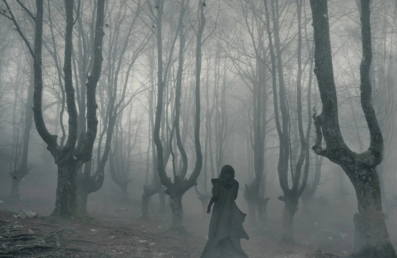 сумрак ночи. густой туман. берега стояли во мгле неясные таинственные. темный туман. берега стояли во мгле неясные таинственные.