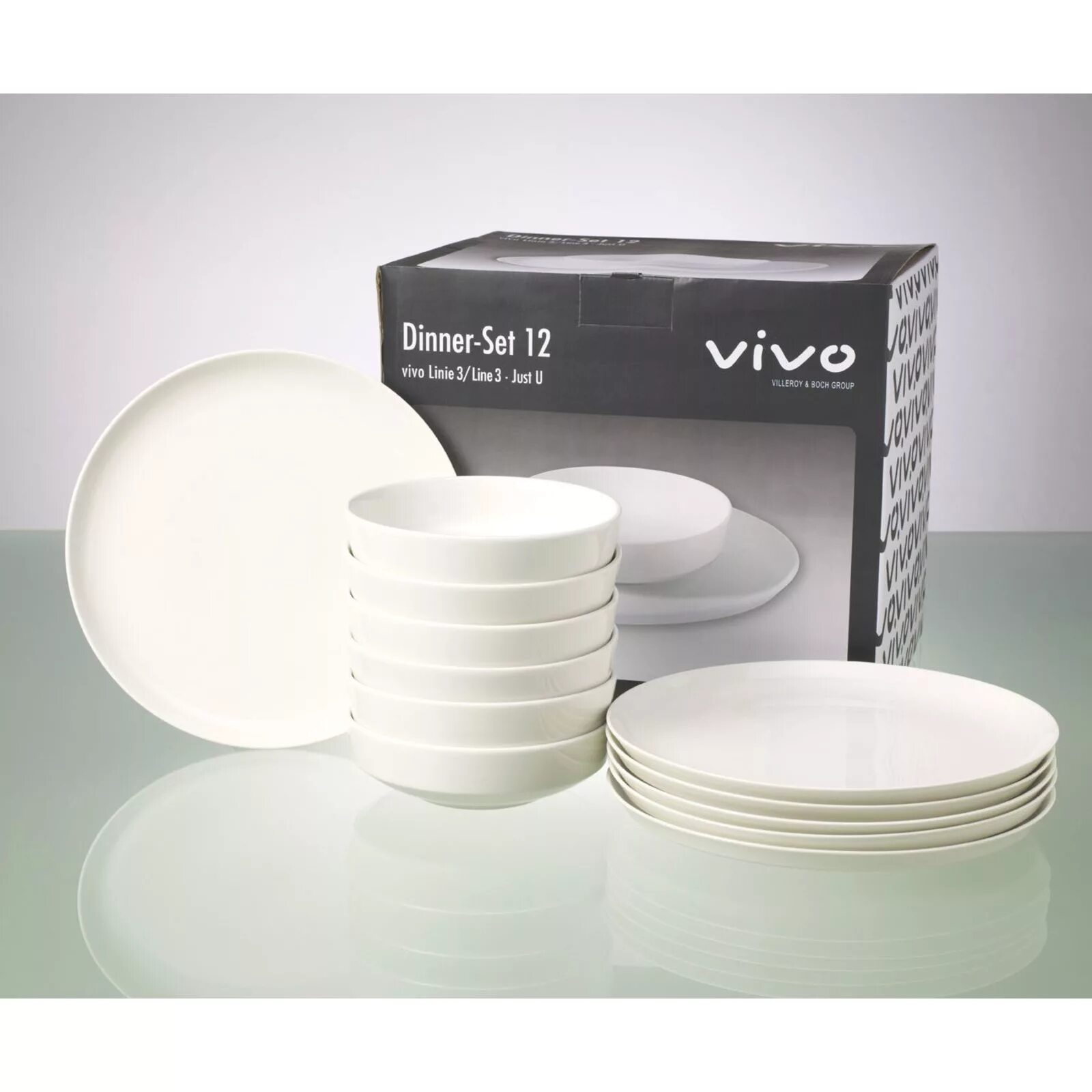 Villeroy Boch набор vivo. Vivo 0720 Villeroy Boch Group фарфор. Набор Basic White vivo Villeroy & Boch 12 предметов. Vivo by Villeroy Boch.