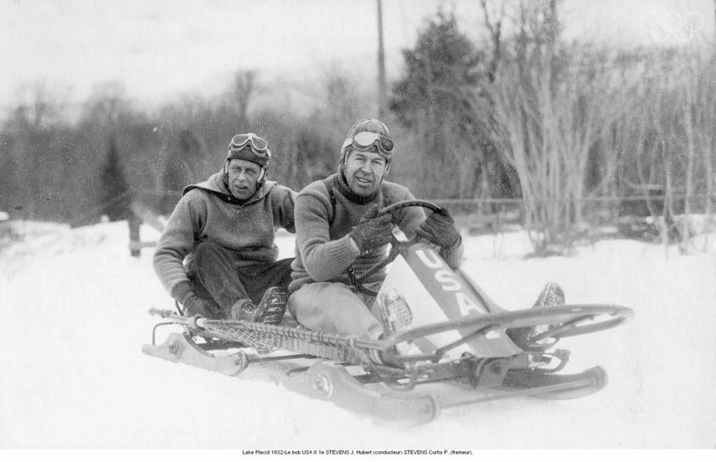 Лейк Плэсид 1932. Уилсон Смит Бобслей. Двое саней тип