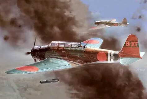 Carrier-based torpedo bomber of the Imperial Japanese Navy from Akagi aircr...