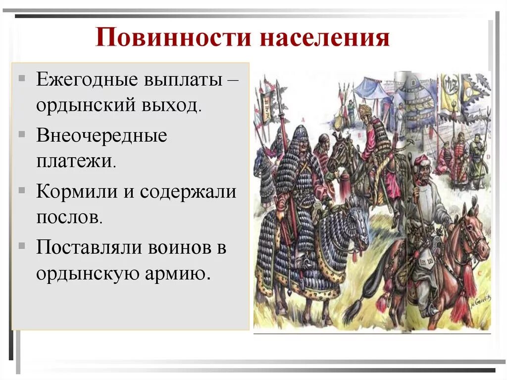 Тест по теме золотая орда. Повинности населения. Повинности населения золотой орды. Повинности населения золотой орды 6. Повинности населения Руси.