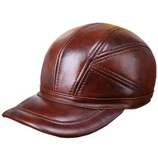 Бейсболка из кожи