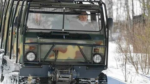 Зима в тайге вездеходы
