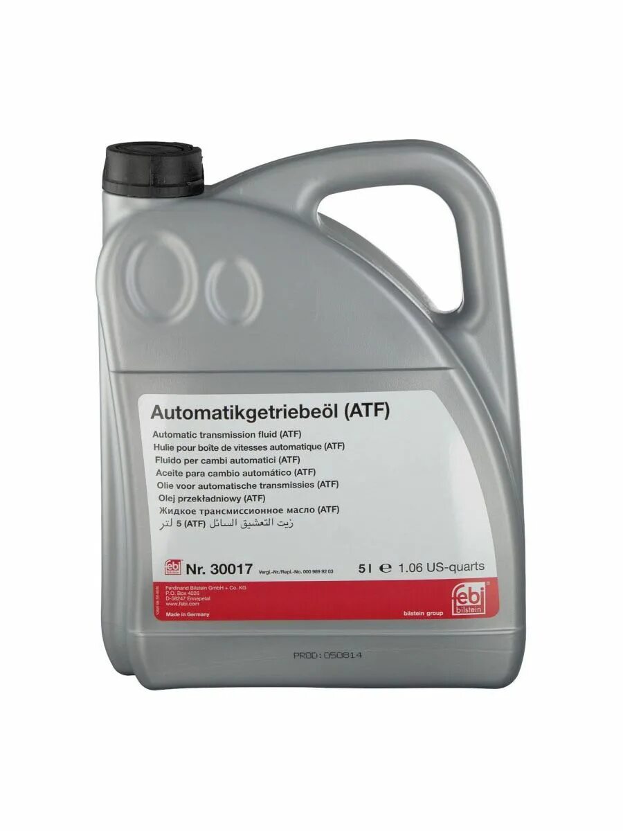 Масло трансмиссионное FEBI 39071. FEBI ATF 39096. Масло FEBI Automatikgetriebeol (ATF) 5l. FEBI масло транс., 5 л., 39071. Масло atf 5