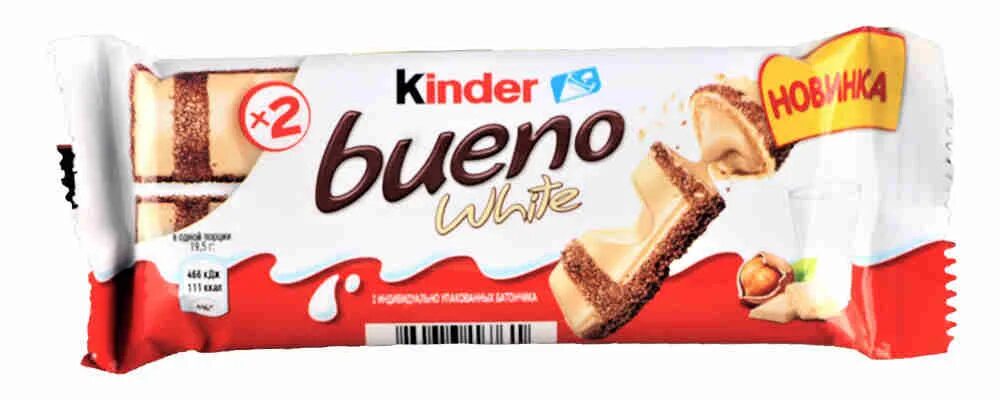 Kinder вафли Буэно в бел.ШОК.39г. Батончик kinder Буэно 39гр. Вафли kinder Буэно 39г. Вафли Киндер Буэно бел ШОК 39г.