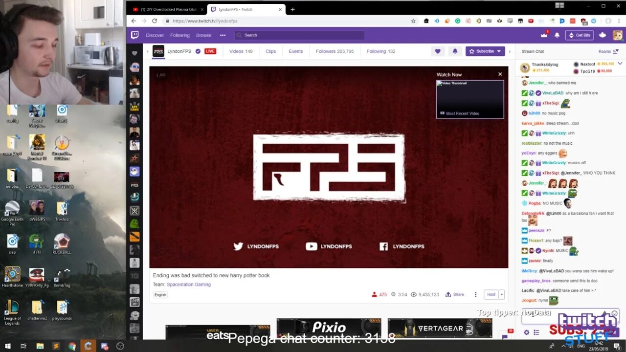 Twitch following list
