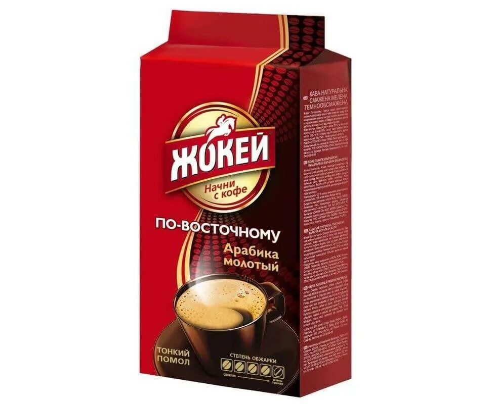 Кофе Жокей Традиционный Молотый 250 г. купить по цене 280 р ☛ Доставка по СПБ и 