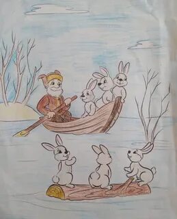 Дед мазай и зайцы картинка для детей