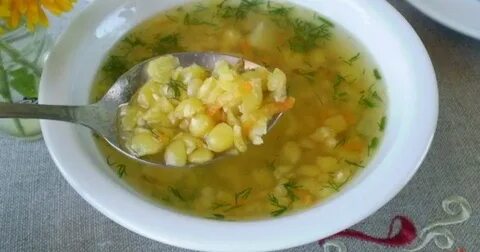 Суп картофельный с горохом