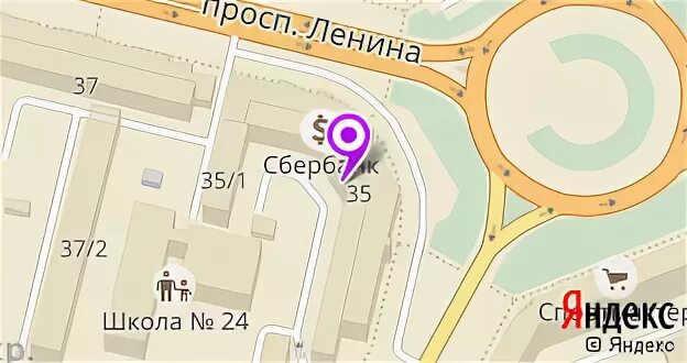 Ленина 35 на карте