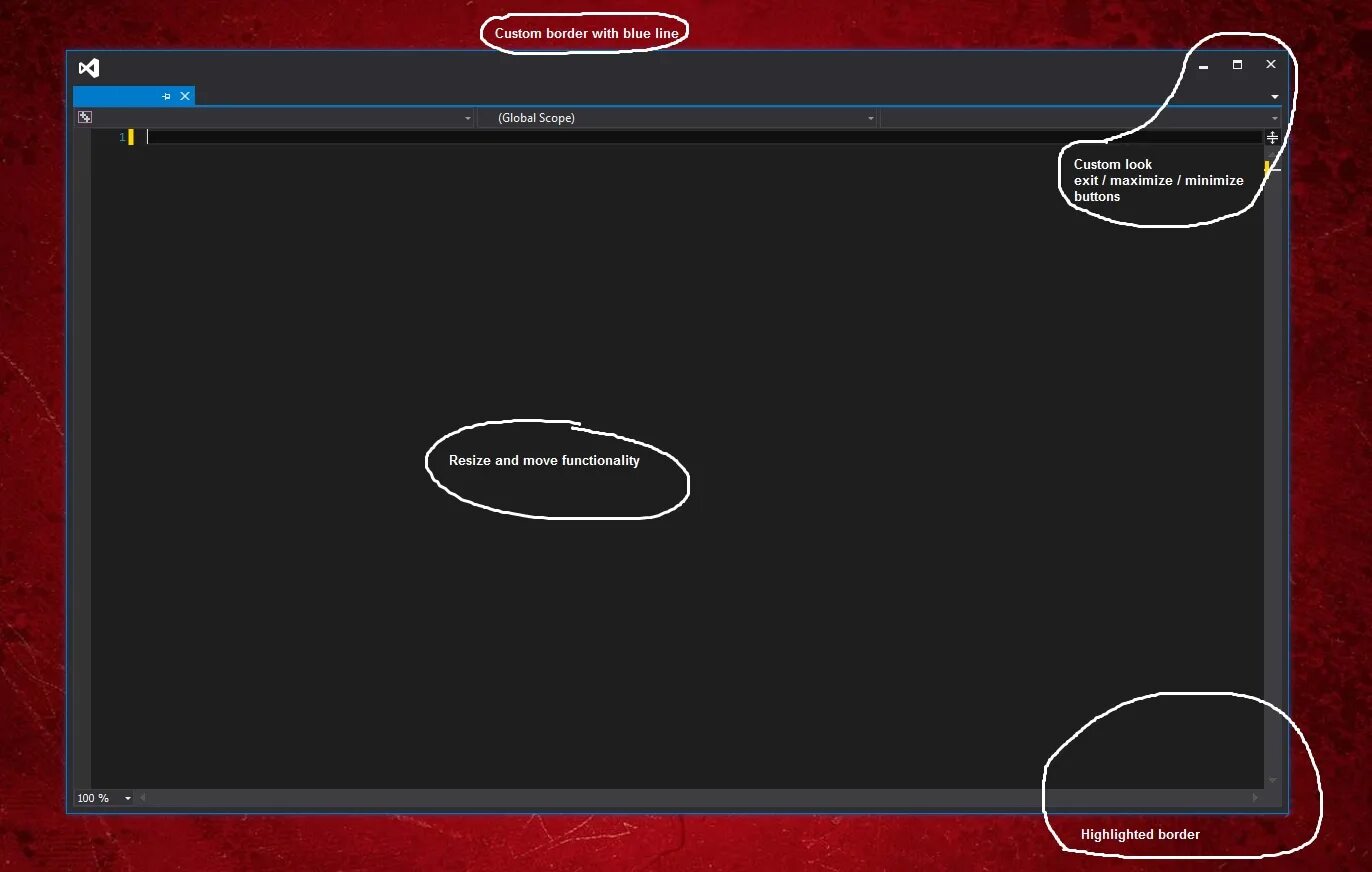 C wpf border