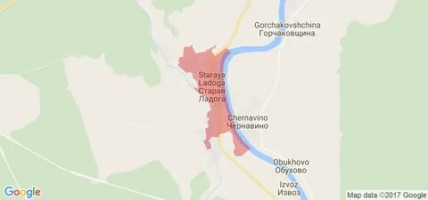 Старая ладога на карте