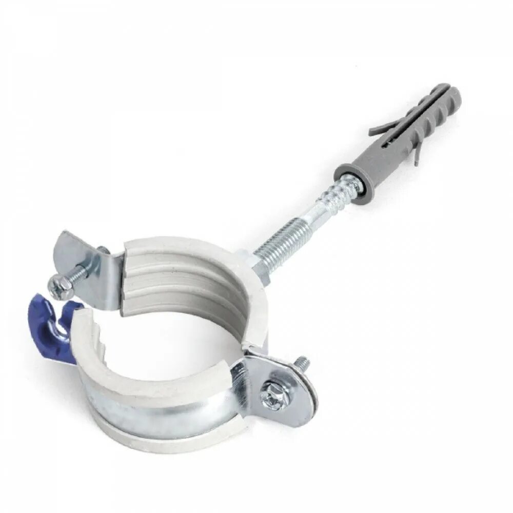 хомут сантехнич. хомут(метал) крепления трубы ду16. хомут с шурупом 1/2-20 (d18-24мм). с рез. хомут 1 2 20 25.