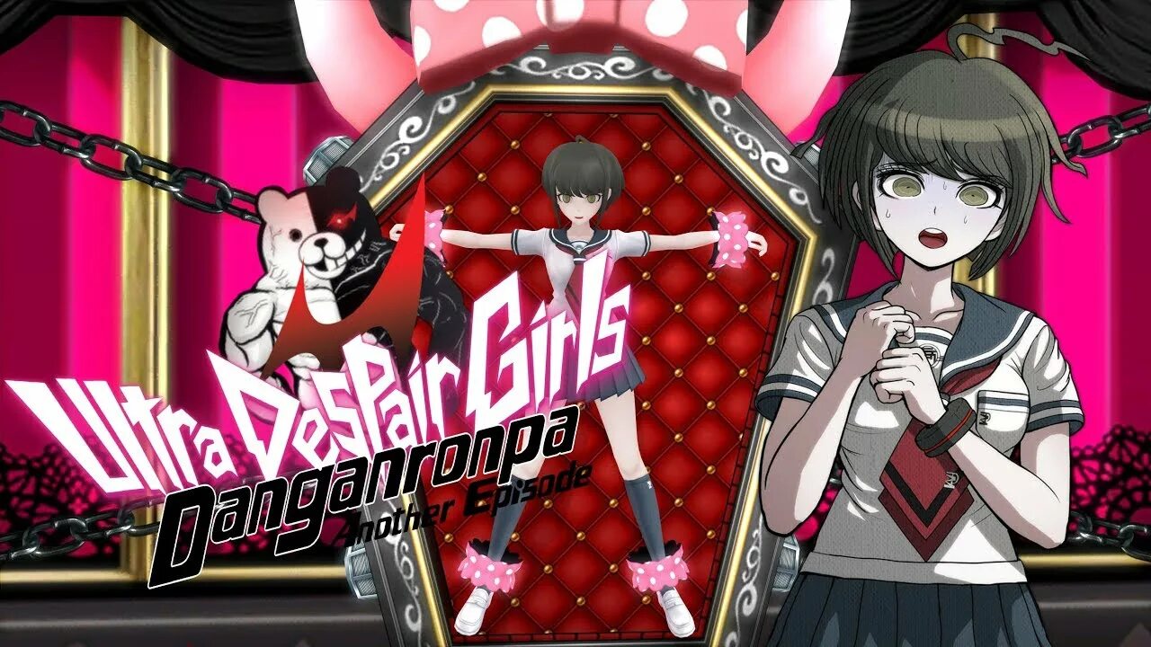 Danganronpa another episode. Данганронпа ультра Деспаир герлз. Данганронпа ультра Деспаир герлз геймплей. Данганронпа ультра Деспаир герлз персонажи. Данганронпа ультра Деспаир герлз надпись.