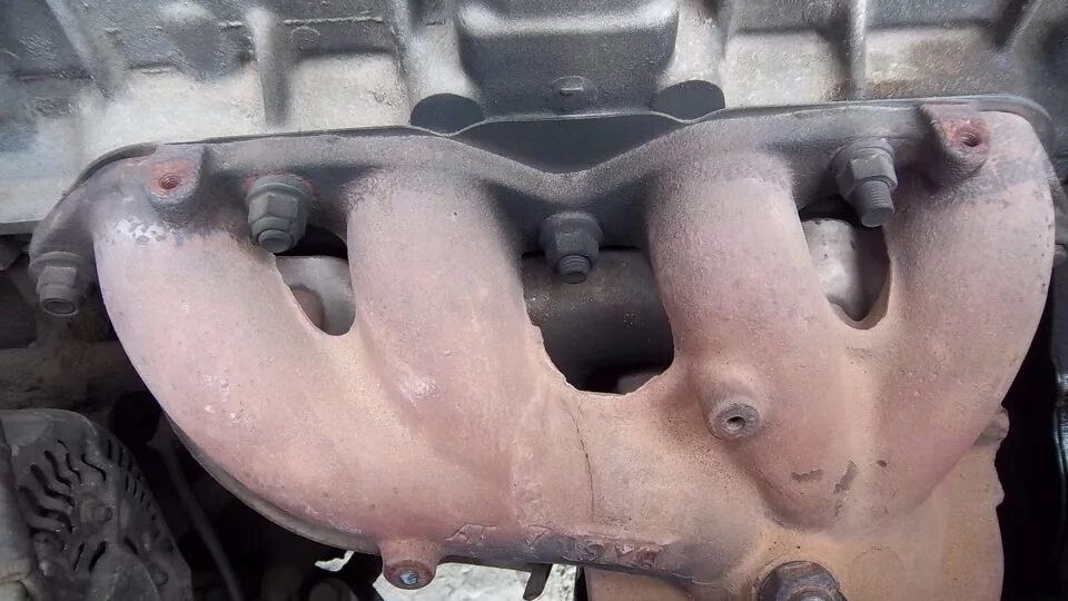 Установка выхлопного коллектора