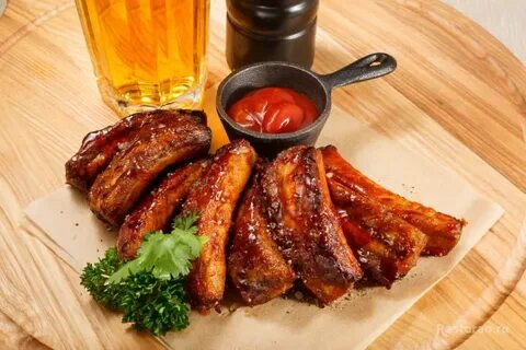 Вкусные ребрышки на сковороде