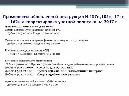 Плана счетов бюджетного учета 162н