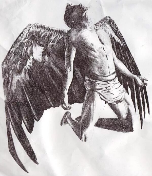 Падший ангел Самаэль. Люцифер Падший ангел картина. Падший ангел Люцифер тату. Эскизы тату Падший ангел Люцифер.