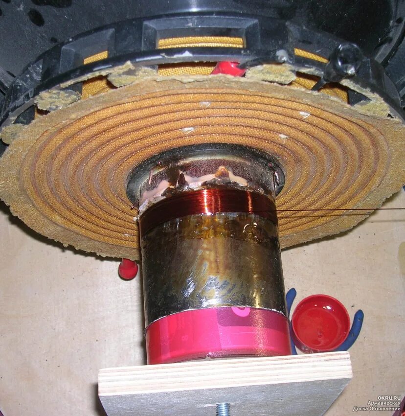 Перемотка динамиков. Контактная площадка 75 гдн. Динамик с катушкой 1 дюйм. Db w80. Контактная площадка 75 гдн.