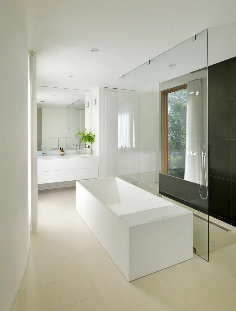 10 Pinterest Worthy Bathrooms FROM LUXE WITH LOVE Modern white bathroom, White