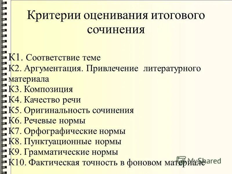 Оригинальность сочинения. Критерии итогового сочинения. Оценка по сочинению.