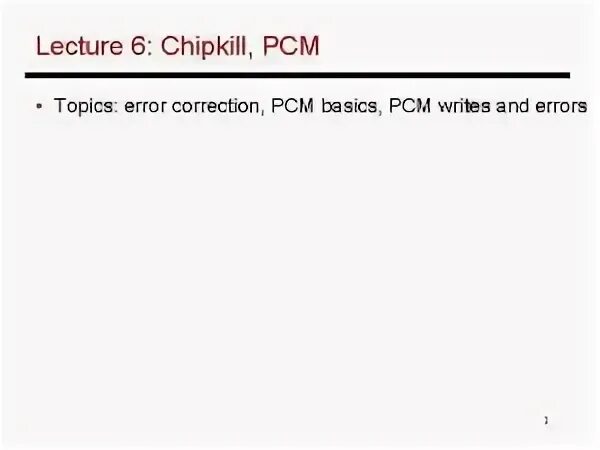 Error topic