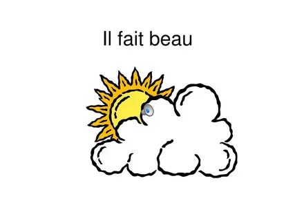 il fait beau.