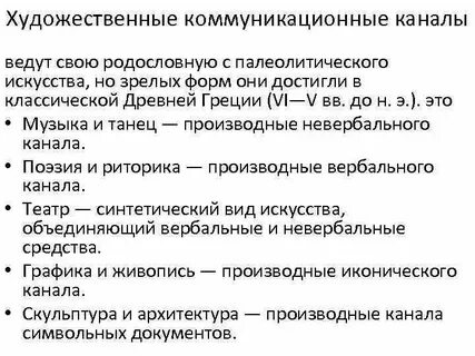 Примеры коммуникативного искусства