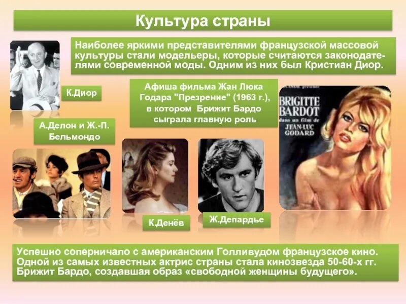 Представители массовой культуры