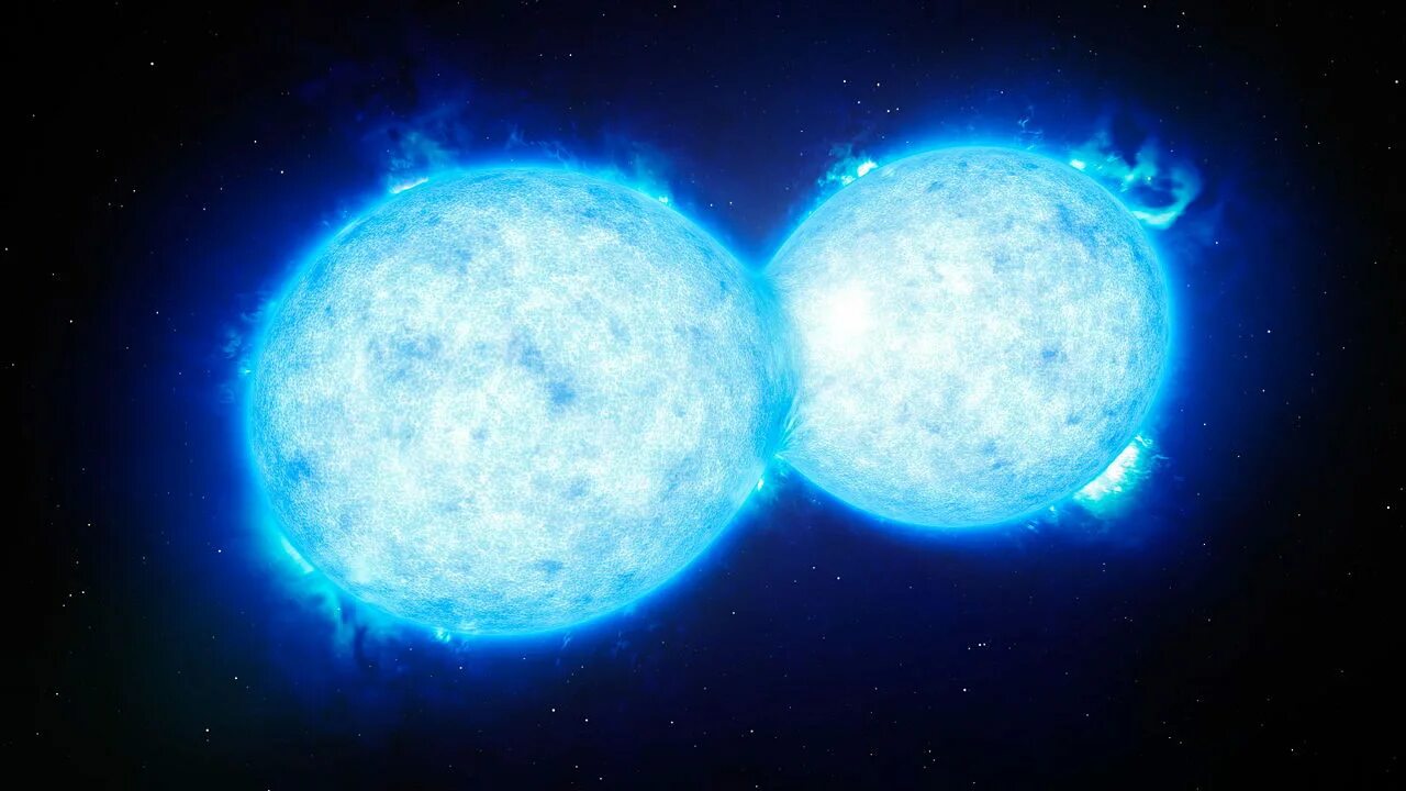 2 звезды в космосе