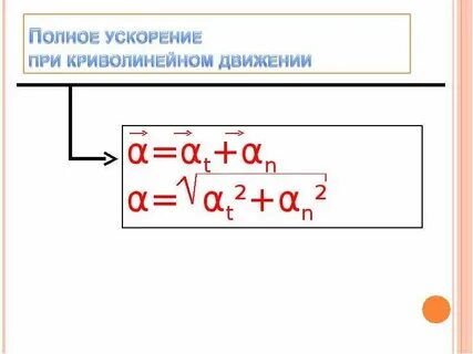 Криволинейное ускоренное движение