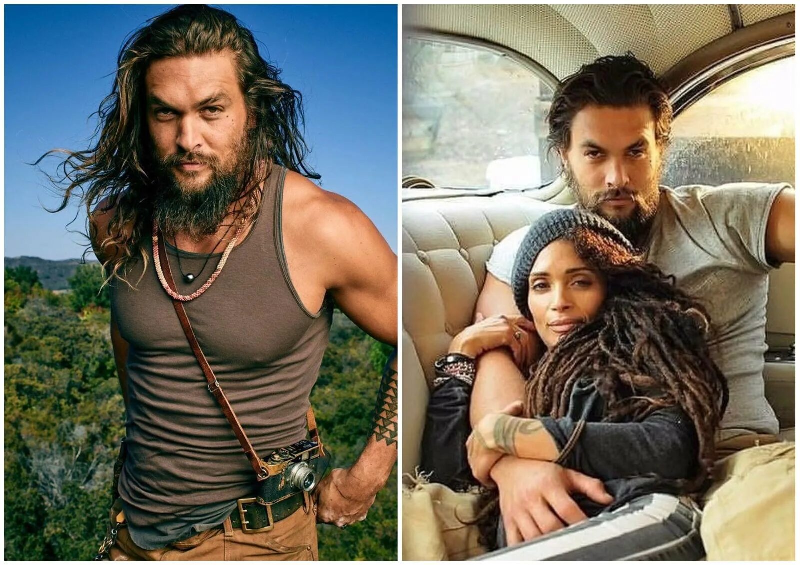 С кем встречается момоа Jason Momoa and Lisa Bonet Bring Their Newlywed Bliss to the Justice League Prem