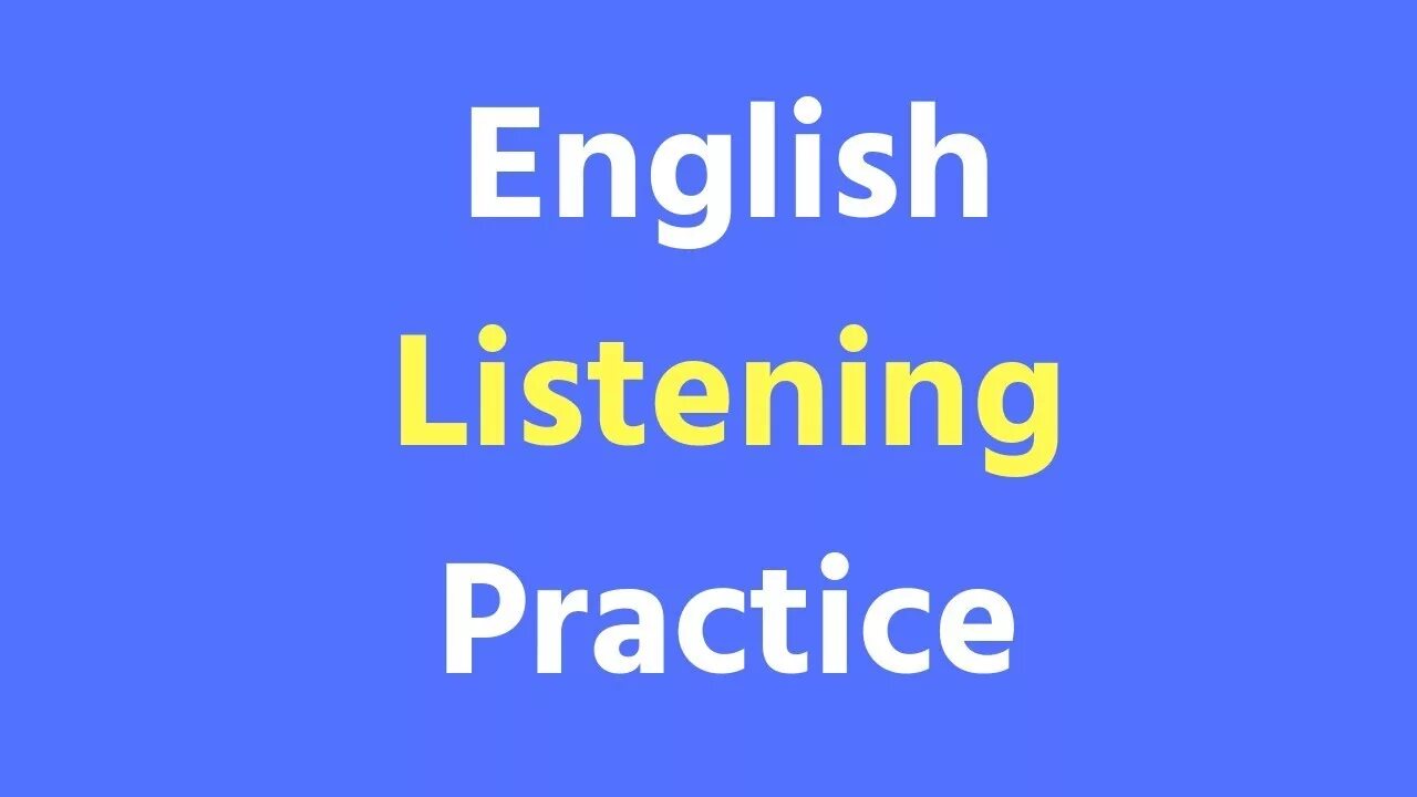 A1 listening english practice net