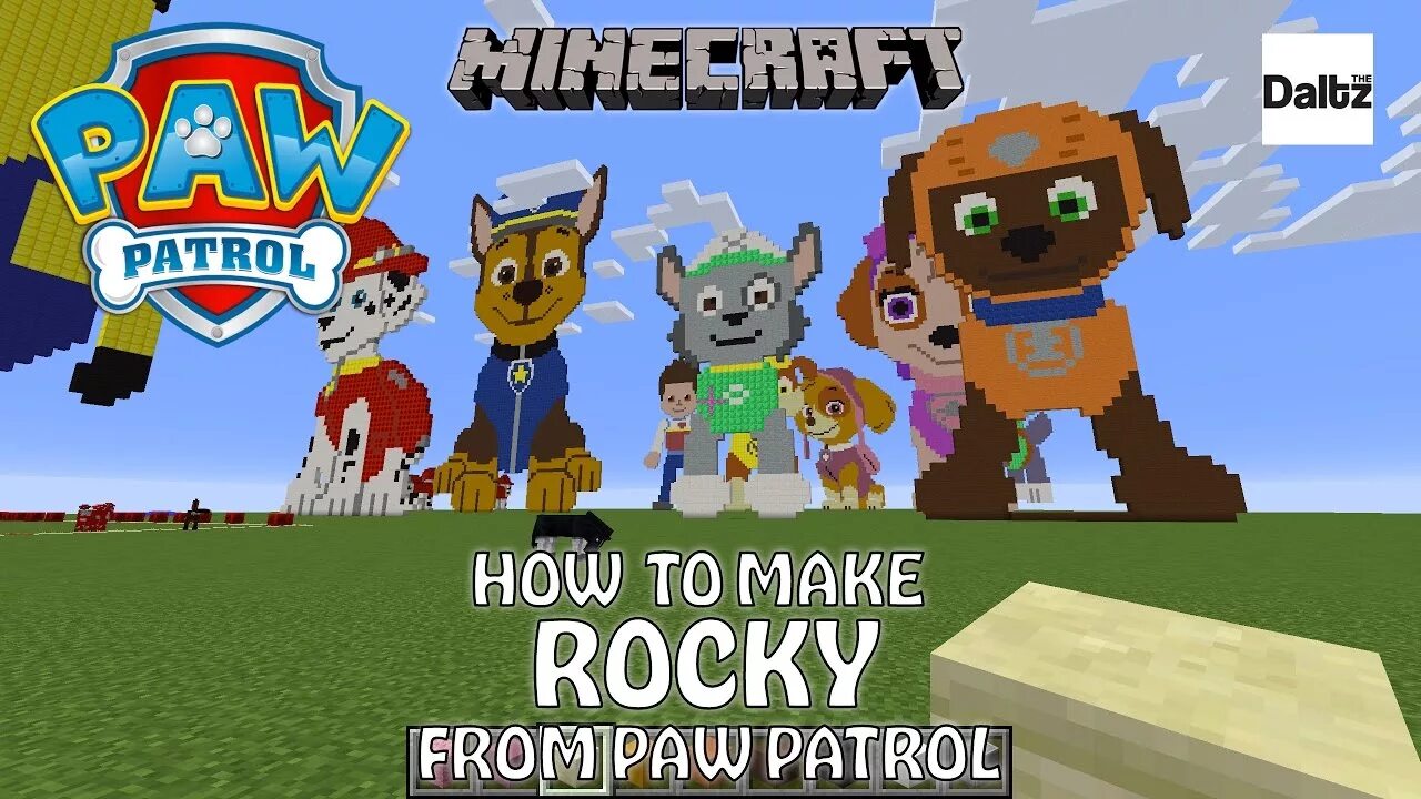 Щенячий патруль майнкрафт. Щенячий патруль в МАЙНКРАФТЕ. Paw Patrol Minecraft. Рокки майнкрафт. Щенячий патруль с МАЙНКРАФТА.