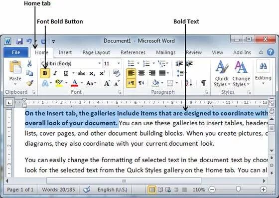 Text format