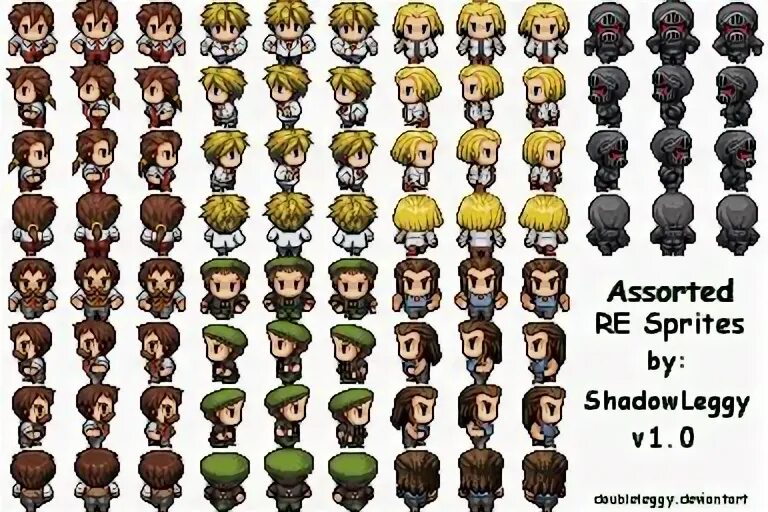 Sprite shader. Top down персонаж. top down character sprites. 2d character sprites.