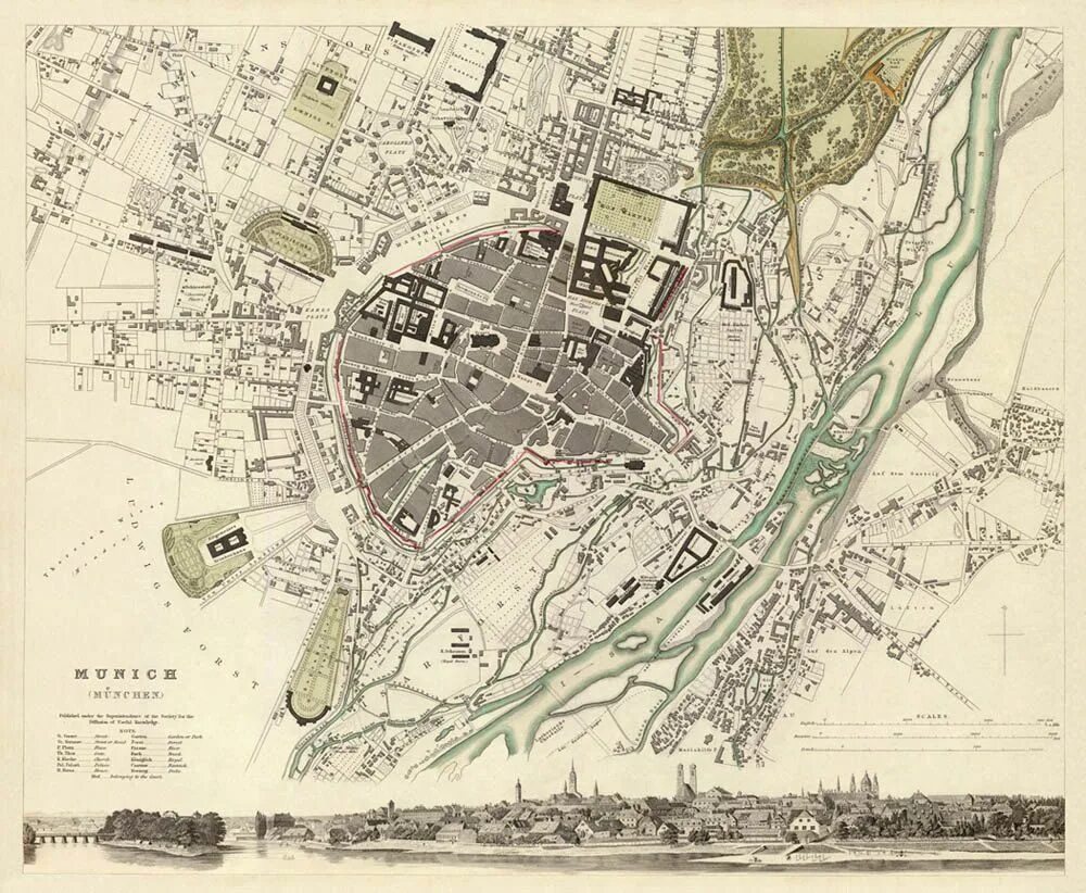 План города Мюнхен. Планировки города Мюнхен. Старая карта Мюнхена. Город старый план. Old plan