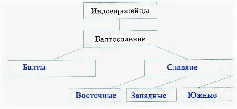 Заполните схему восточные славяне