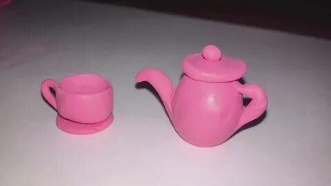 Лепка из пластилина посуда