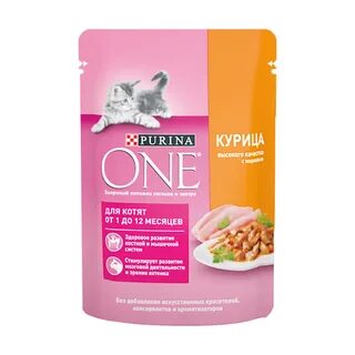 Корм влажный для котят purina