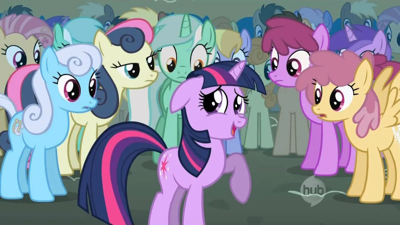 My little pony watching