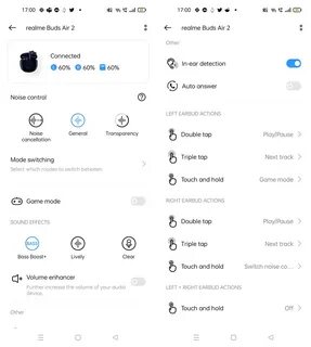 Realme наушники приложения