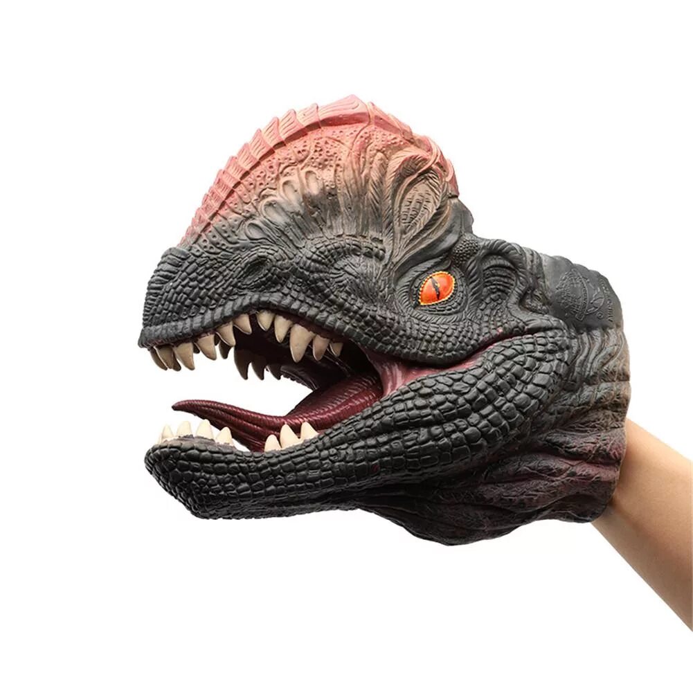 Динозавр на руку. Мягкие динозавры резиновые. Резиновые динозавры игрушки. Динозавр на руку игрушка. Игрушка маска динозавр.
