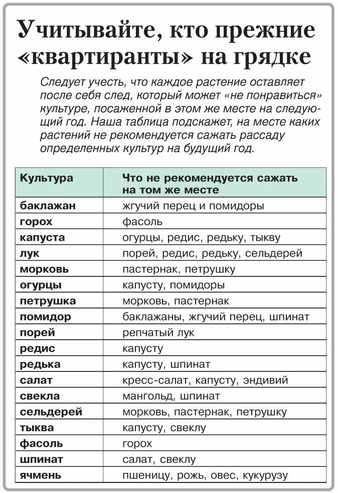 После каких культур можно сажать свеклу. Что сажать после. Шпаргалка для огородника. Соседство растений в саду и огороде таблица. Севооборот на огороде что после чего можно сажать таблица.