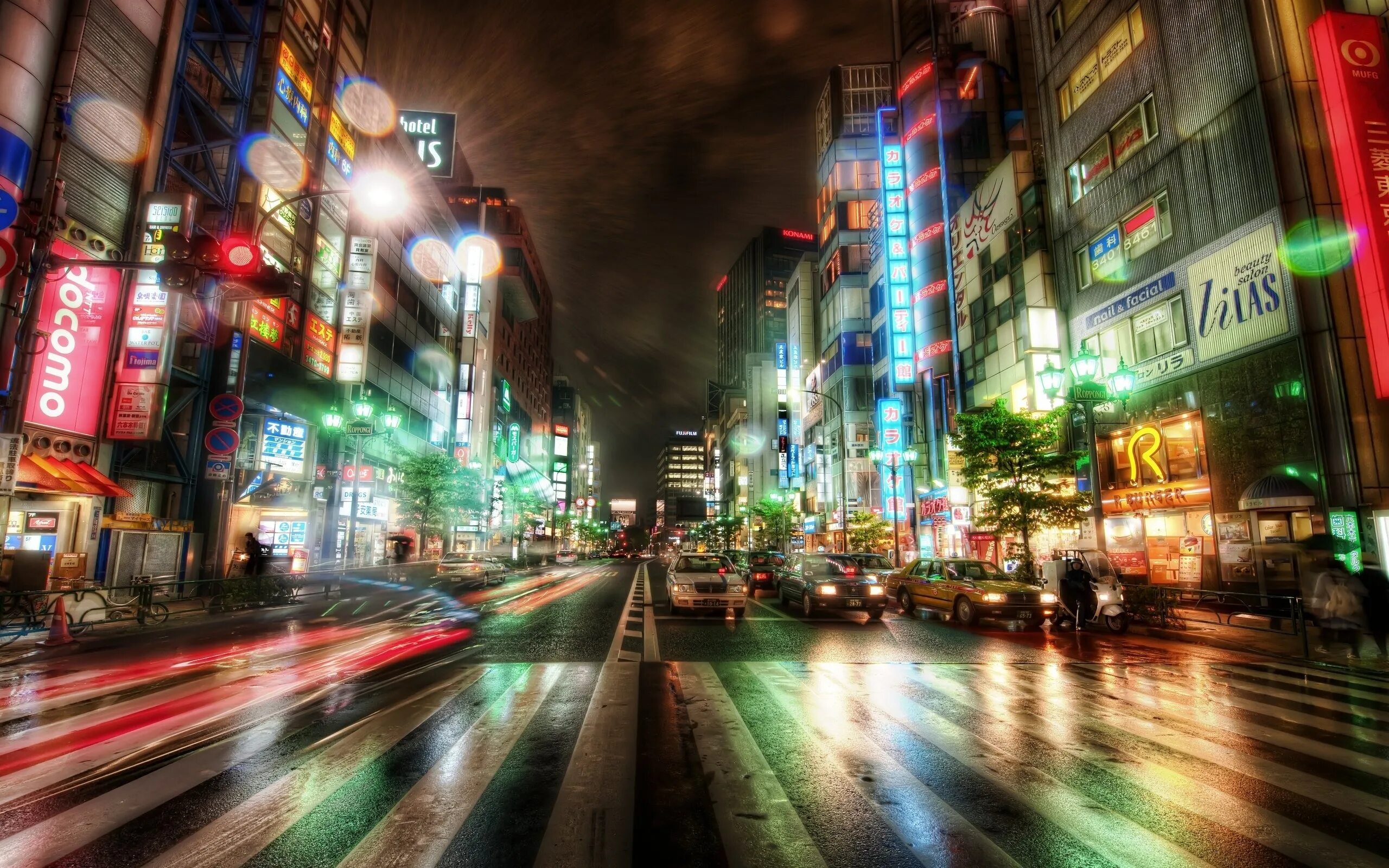 Япония Токио улицы. Токио HDR.