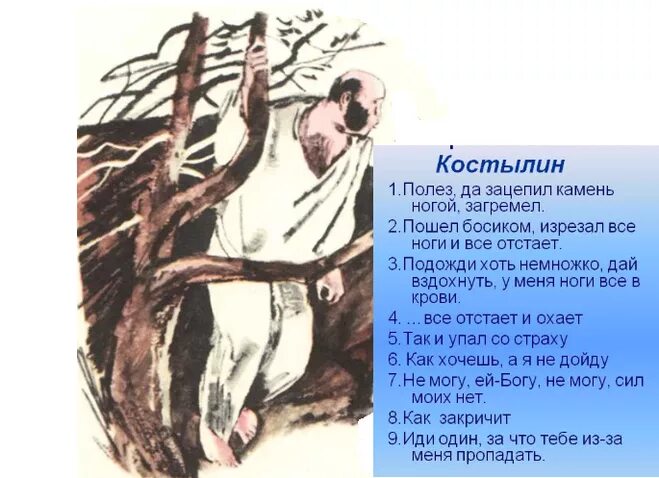 Характеристики костылина 5 класс. Побег Костылина. Жилин и Костылин неудавшийся побег. Второй побег Жилина и Костылина из рассказа кавказский пленник. Костылин кавказский пленник.