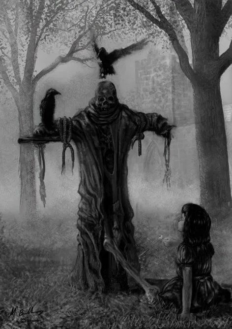 Асмодей, астарот демон. Дом в тумане. Морок страшный. Мрачное болото. Готический мрак.