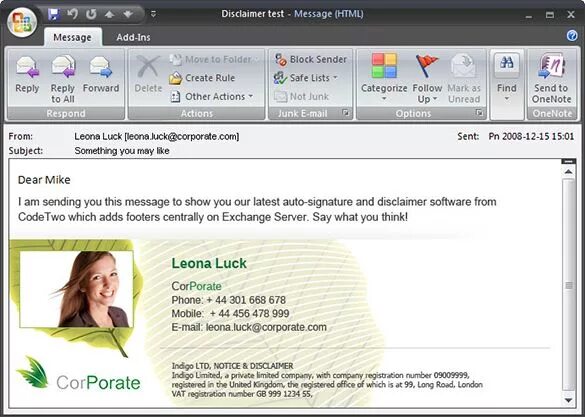 Getting add message