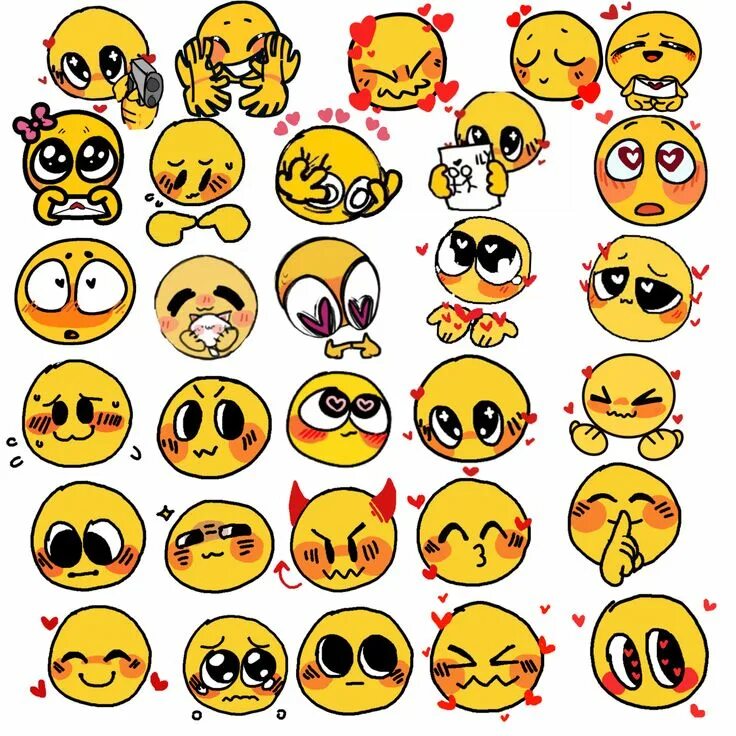 Эмодзи арт. Digi эмодзи. desenhos emoji саштыый сума.