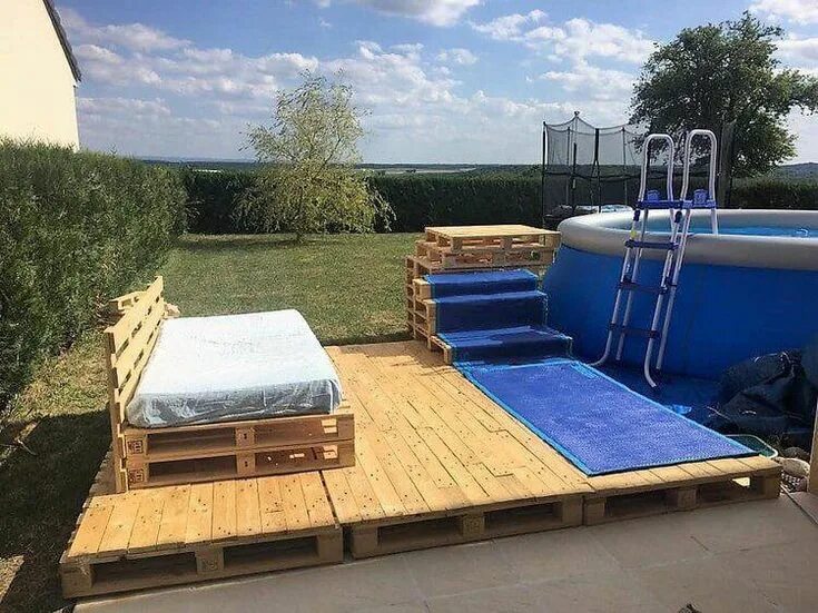 Image result for Simple Wooden Decks Ideas Small backyard decks, Wooden deck des